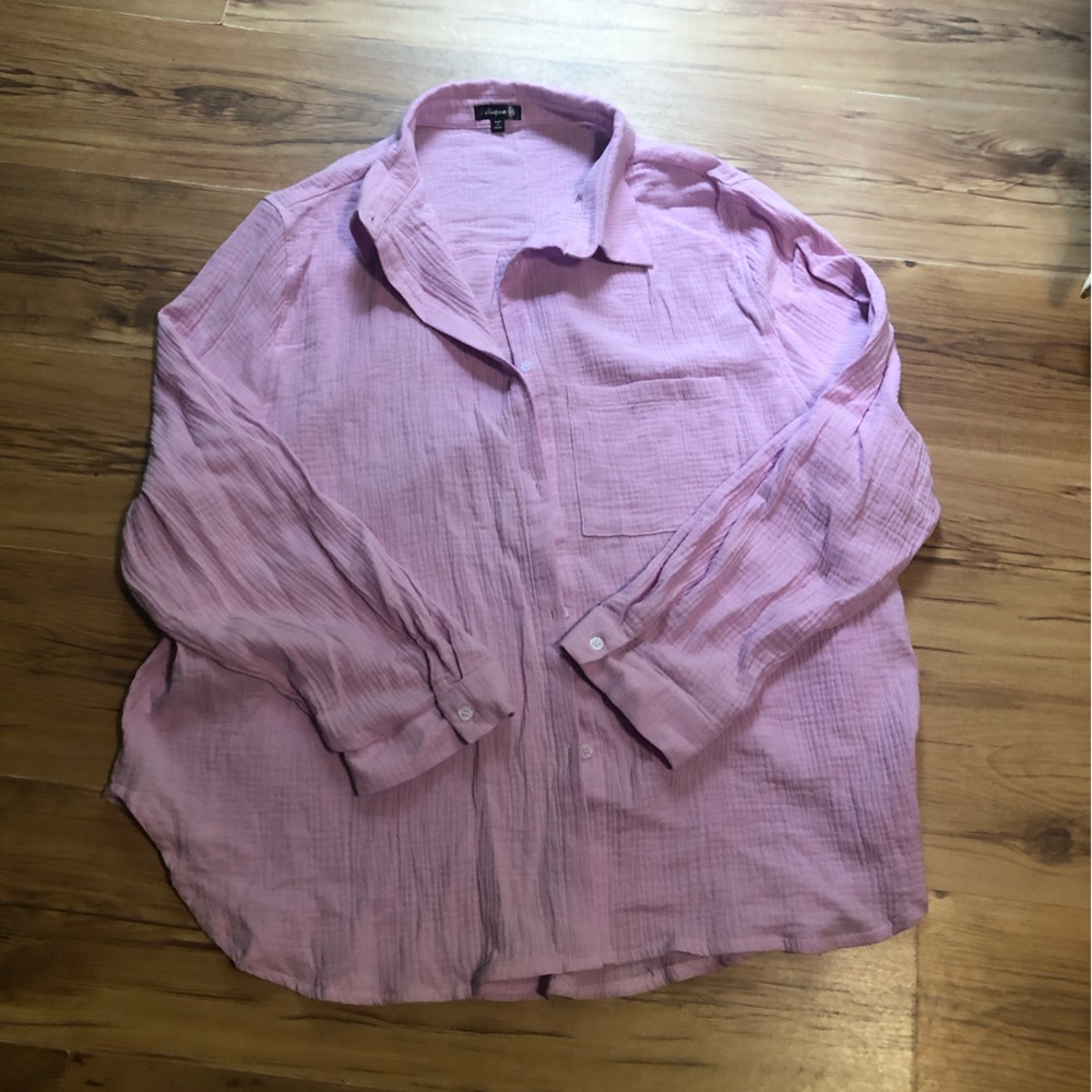 Ladies Button Down Shirt by 1 Clique Size 3X NWOT